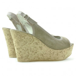 Women sandals 5001 sand velour