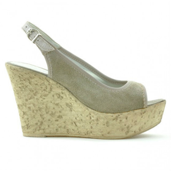 Women sandals 5001 sand velour