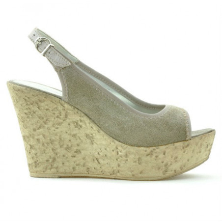 Women sandals 5001 sand velour