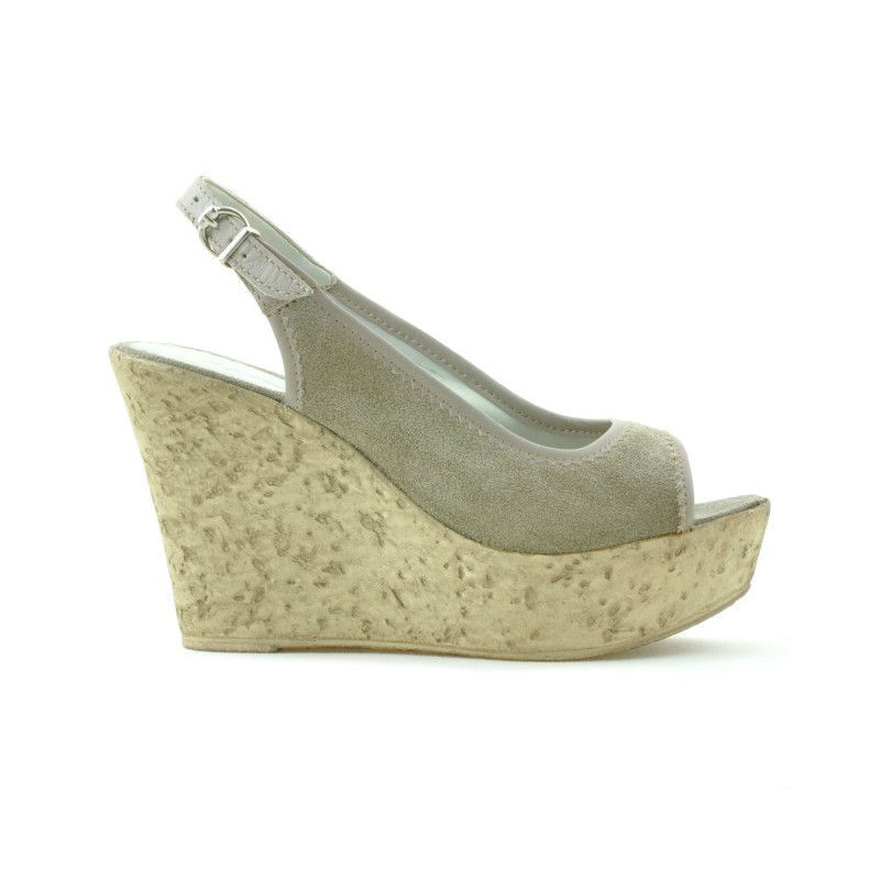 Women sandals 5001 sand velour