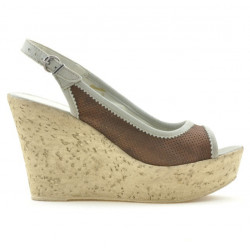 Women sandals 5001p chocolate perforat