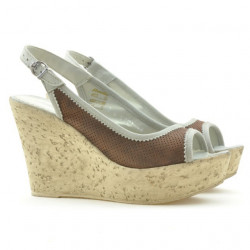 Women sandals 5001p chocolate perforat