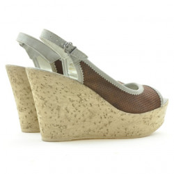 Women sandals 5001p chocolate perforat