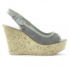Women sandals 5001p gray perforat
