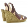 Women sandals 5015 burgundy