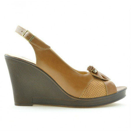 Women sandals 5002 brown cerat