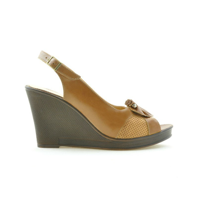 Women sandals 5002 brown cerat
