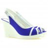 Women sandals 5000 indigo velour+white