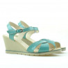 Women sandals 5007 patent green