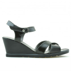 Women sandals 5007 patent black