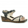 Women sandals 5005p cafe+pink perforat