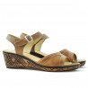 Women sandals 5005p brown cerat perforat