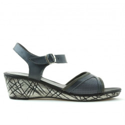 Women sandals 5005m p gray perforat