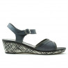 Women sandals 5005m p gray perforat