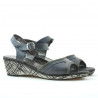 Women sandals 5005m p gray perforat