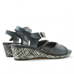 Women sandals 5005m p gray perforat