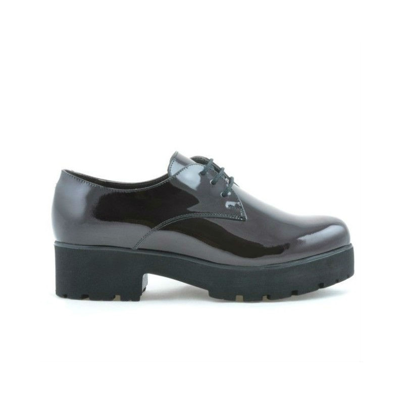 Women casual shoes 660 patent bordo