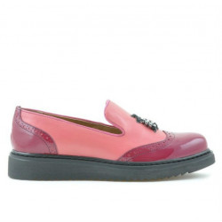 Women casual shoes 659 patent fucsia combined