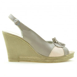 Women sandals 5002 sand+pink