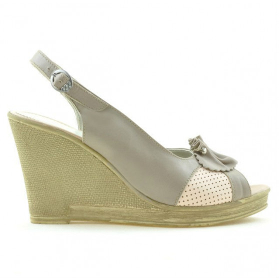 Women sandals 5002 sand+pink