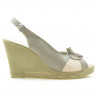 Women sandals 5002 sand+pink