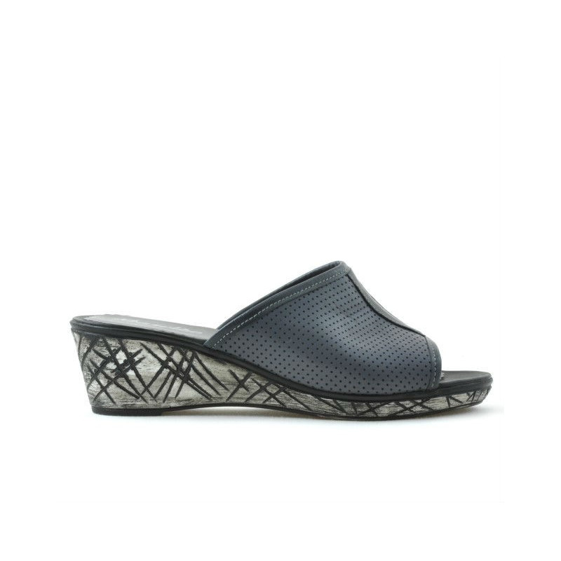 Women sandals 5004p gray perforat