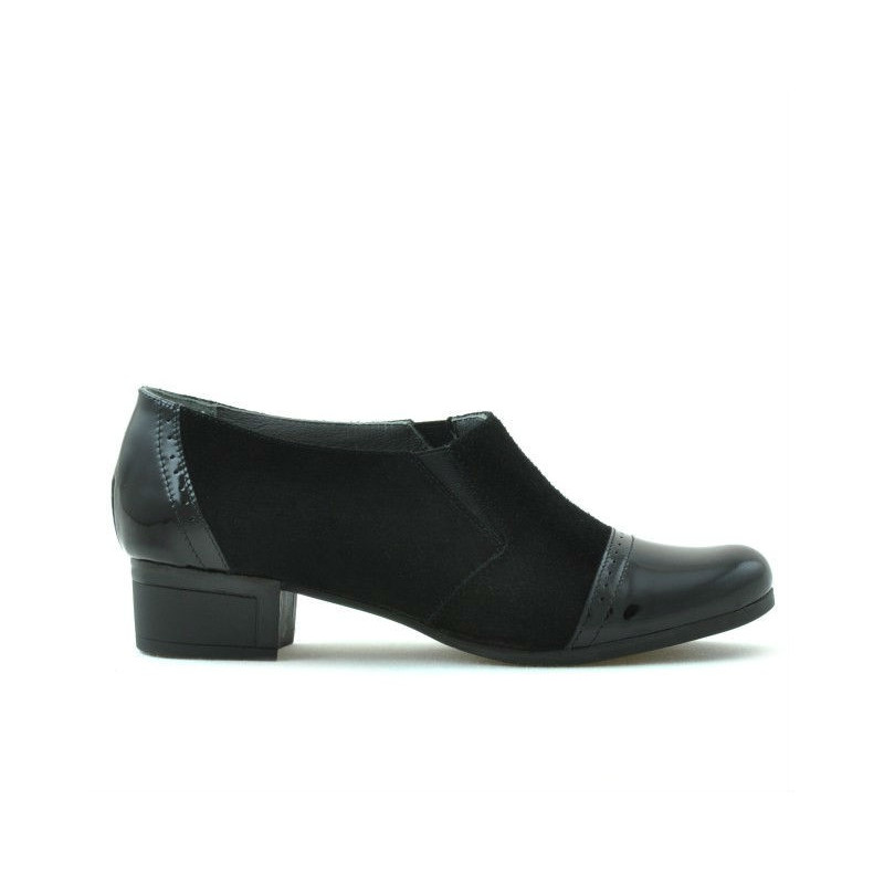 Women casual shoes 651 patent black combined