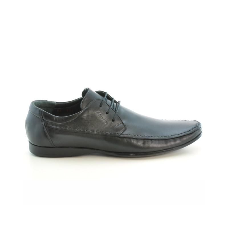 Men stylish, elegant, casual shoes 862 black