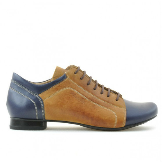 Women casual shoes 645 indigo+brown