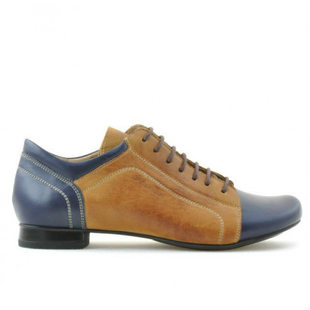 Women casual shoes 645 indigo+brown