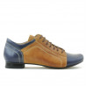Women casual shoes 645 indigo+brown