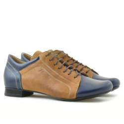 Women casual shoes 645 indigo+brown