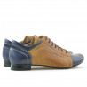 Women casual shoes 645 indigo+brown