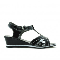 Children sandals 533 patent black combined