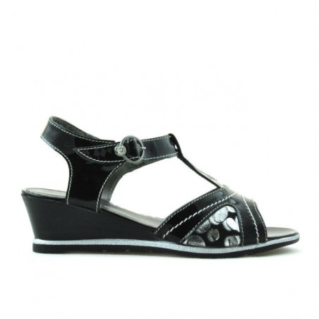 Children sandals 533 patent black combined
