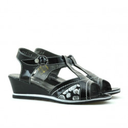 Children sandals 533 patent black combined