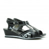 Children sandals 533 patent black combined
