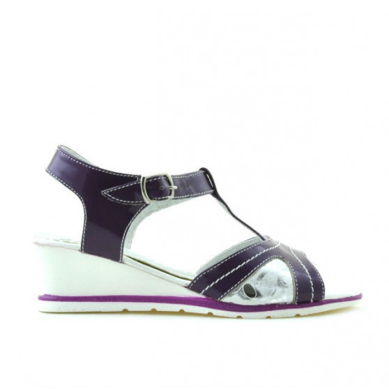 Children sandals 533 patent purple combined