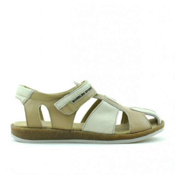 Children sandals 324 brown+beige