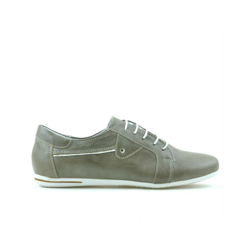 Women casual, sport shoes 646 sand+white