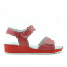 Children sandals 532 red coral