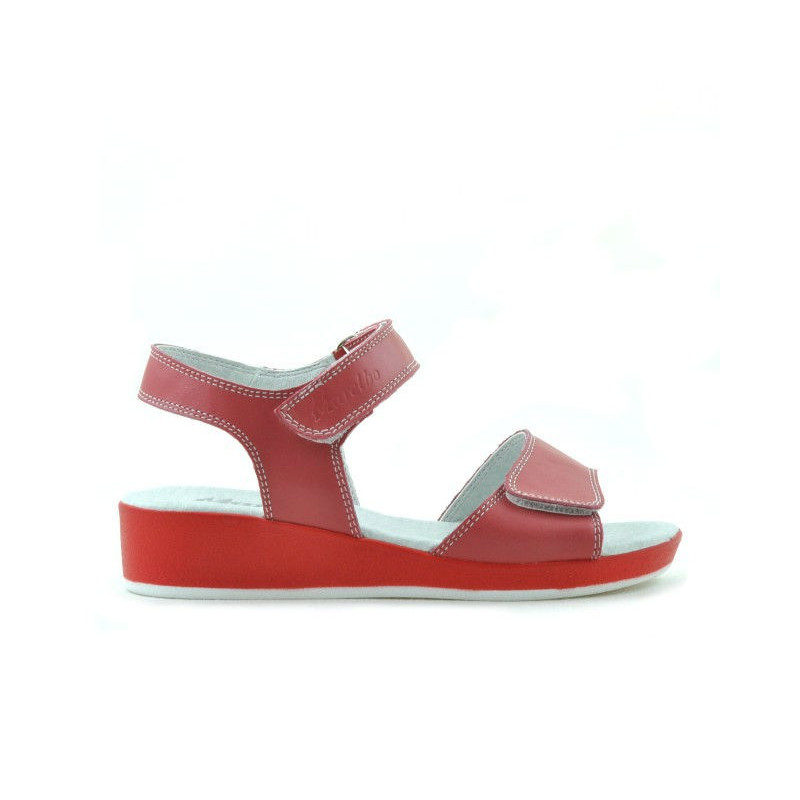 Children sandals 532 red coral