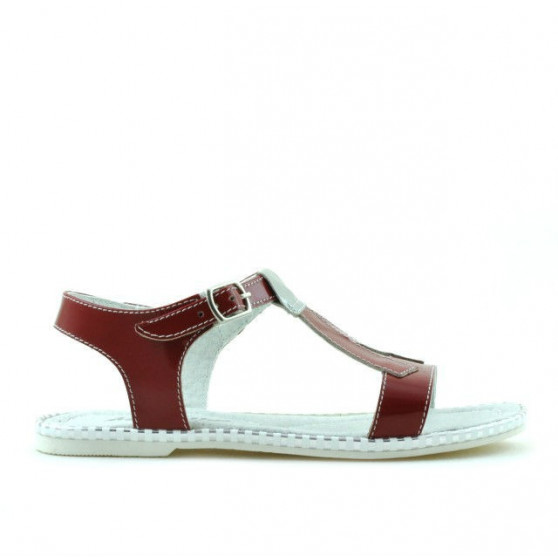 Children sandals 534 patent red
