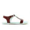 Children sandals 534 patent red