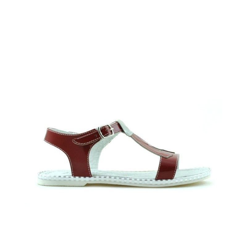 Children sandals 534 patent red