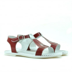 Children sandals 534 patent red