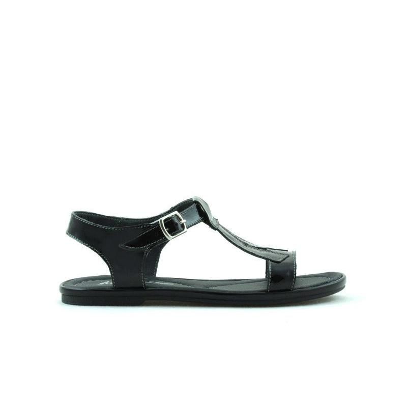 Children sandals 534 patent black