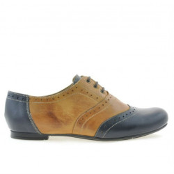 Women casual shoes 186 indigo+brown