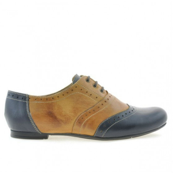 Women casual shoes 186 indigo+brown