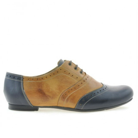 Women casual shoes 186 indigo+brown